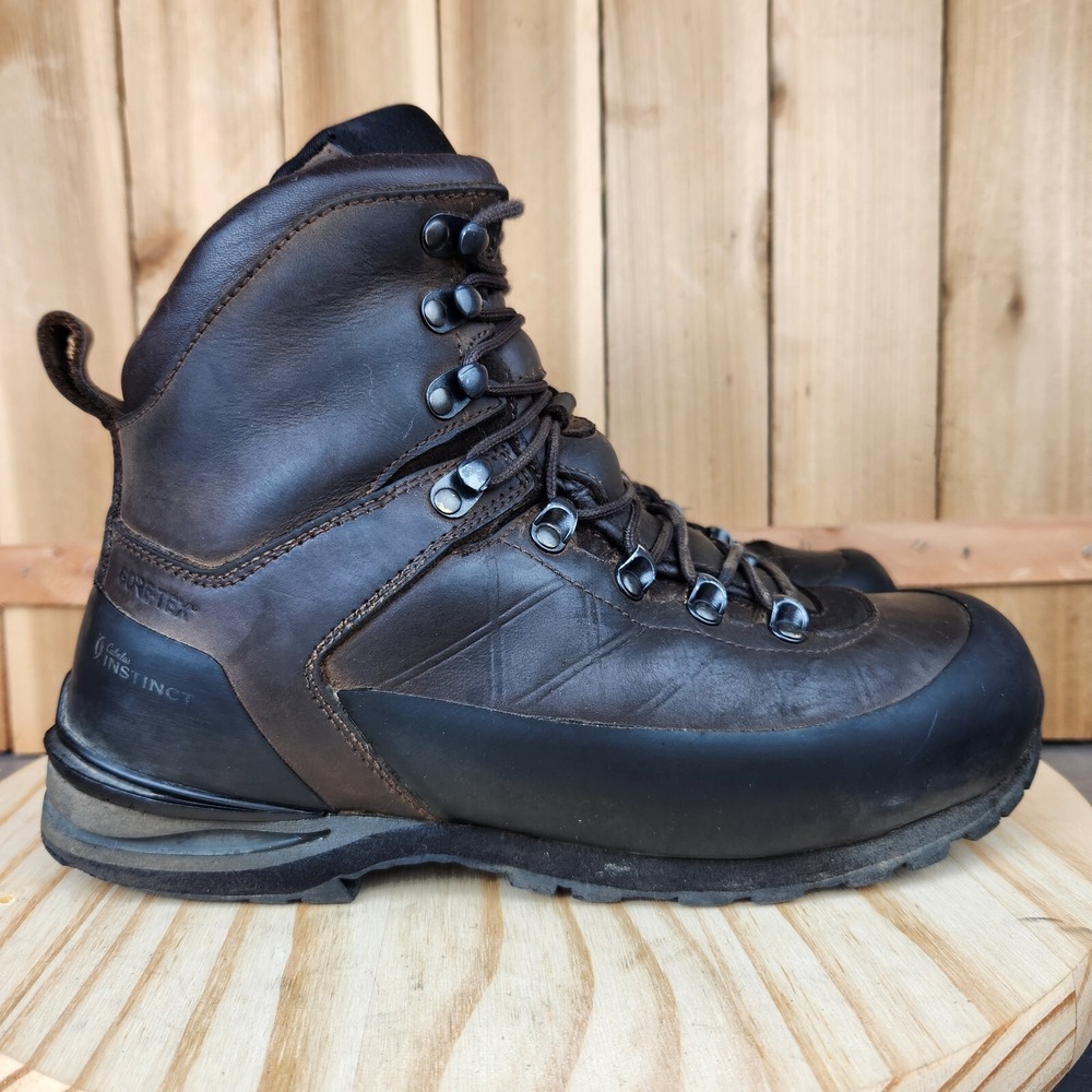 Cabela's Instinct Mountain Hiker Hunting Boots‎ Mens 9 M Brown Leather Outdoor